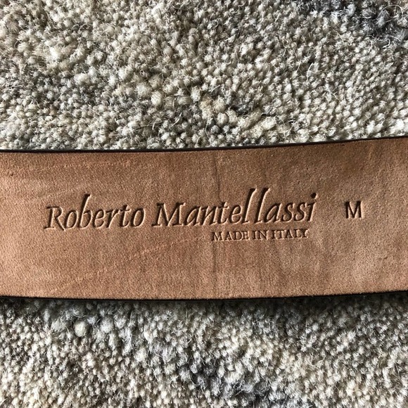 Roberto Mantellassi Leather Silver Bronze Belt main image 4